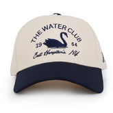 Vintage Havana Trucker Hat for Women & Men – Navy & Tan Adjustable Cap – Embroidered "The Water Club"